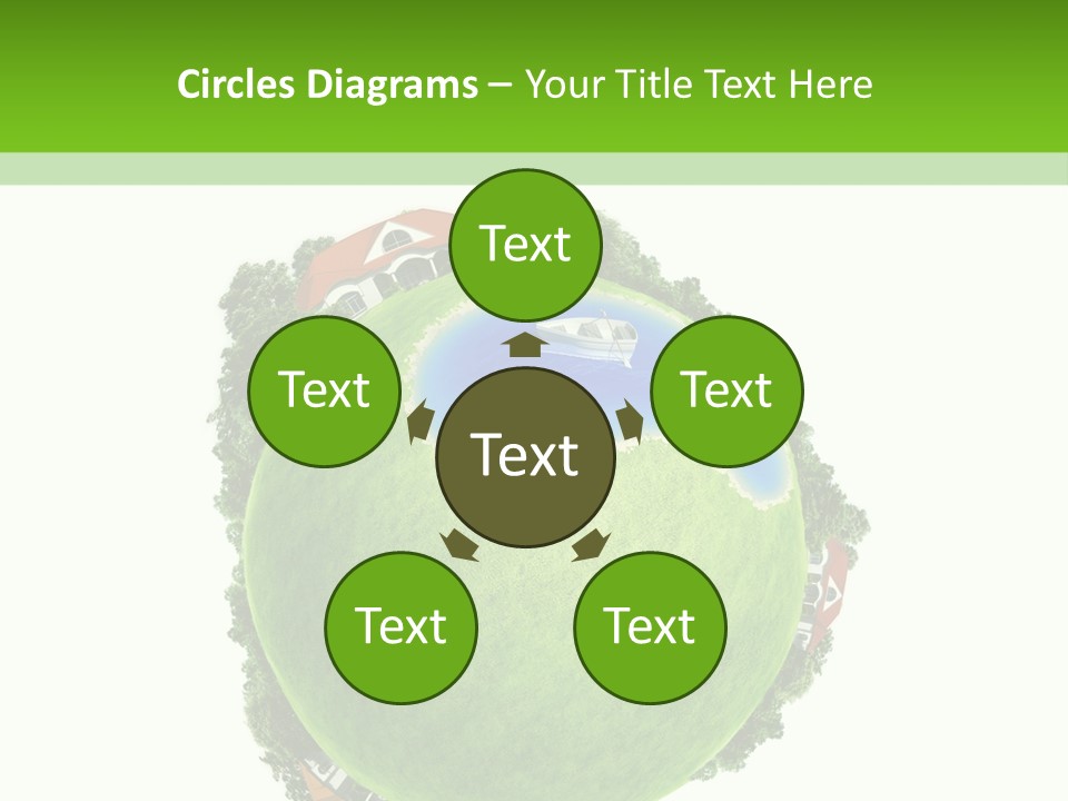 Landscape Wood Cyan PowerPoint Template