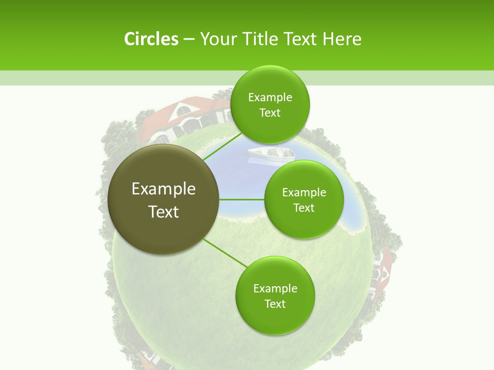 Landscape Wood Cyan PowerPoint Template