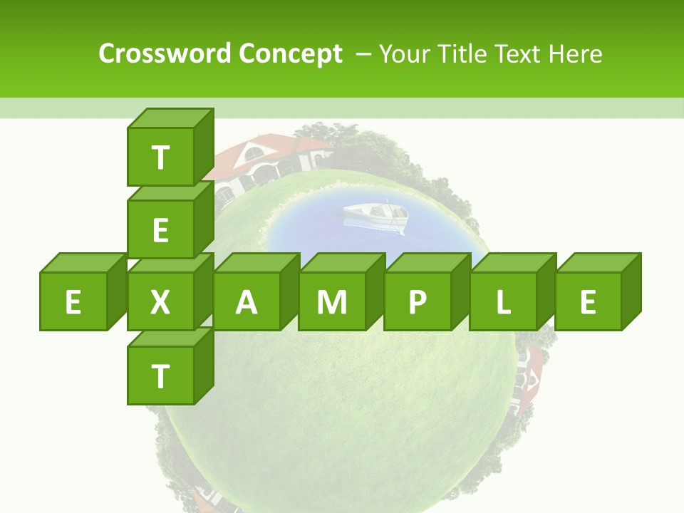 Landscape Wood Cyan PowerPoint Template