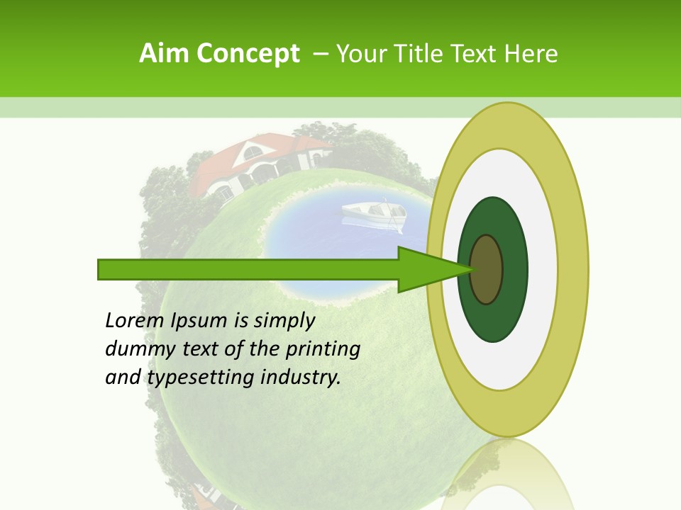 Landscape Wood Cyan PowerPoint Template