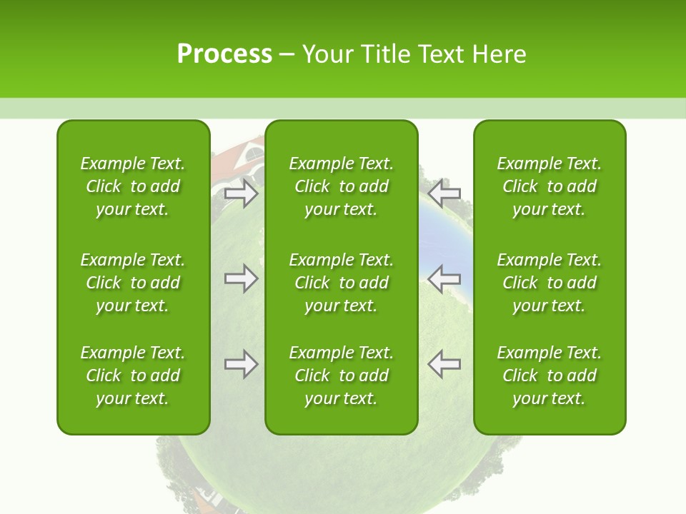 Landscape Wood Cyan PowerPoint Template