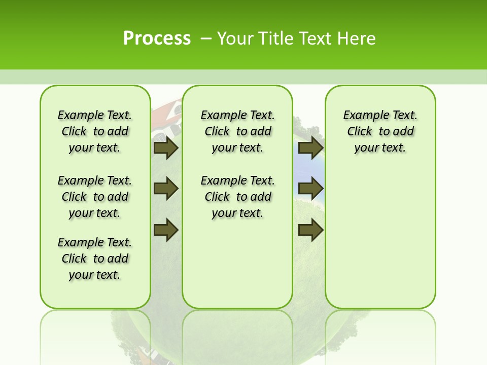 Landscape Wood Cyan PowerPoint Template