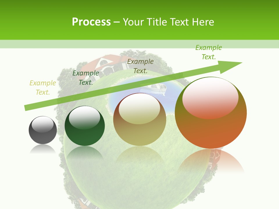 Landscape Wood Cyan PowerPoint Template