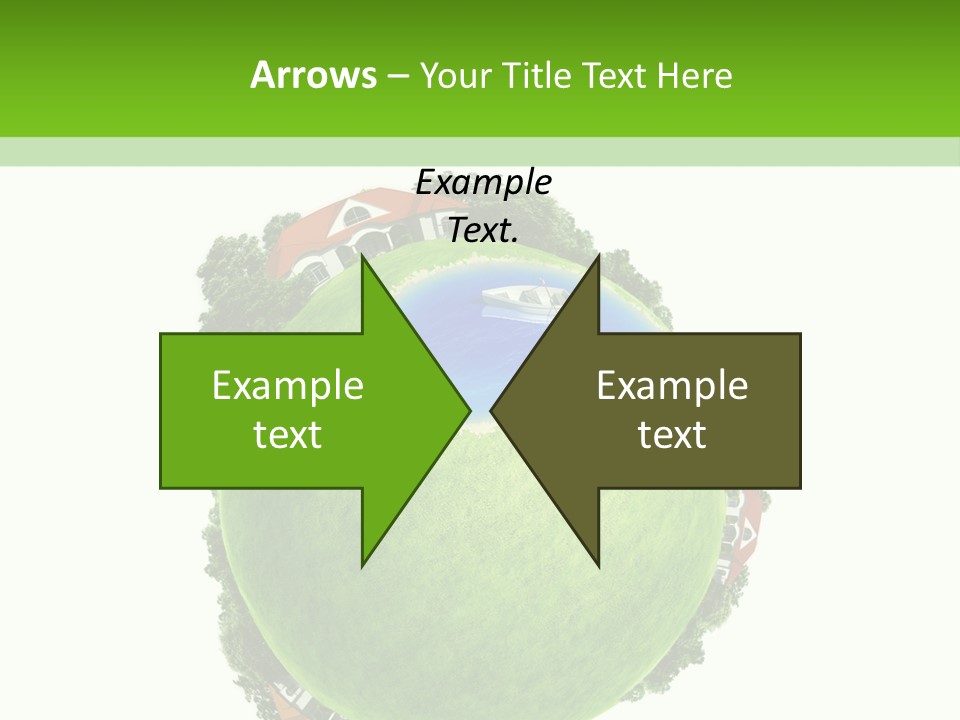 Landscape Wood Cyan PowerPoint Template