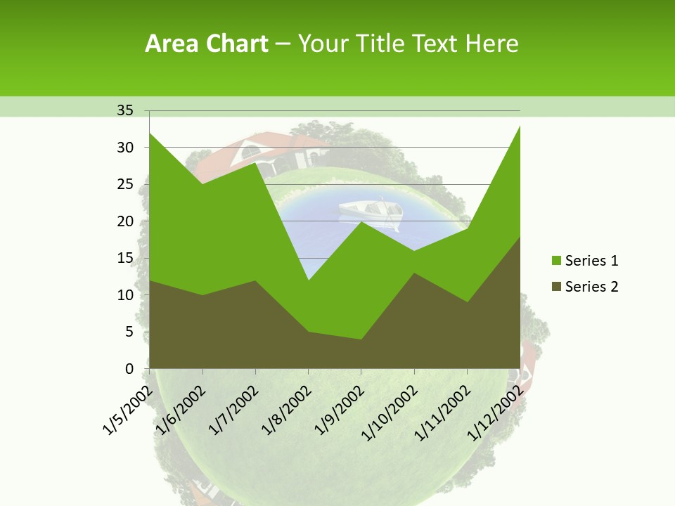 Landscape Wood Cyan PowerPoint Template