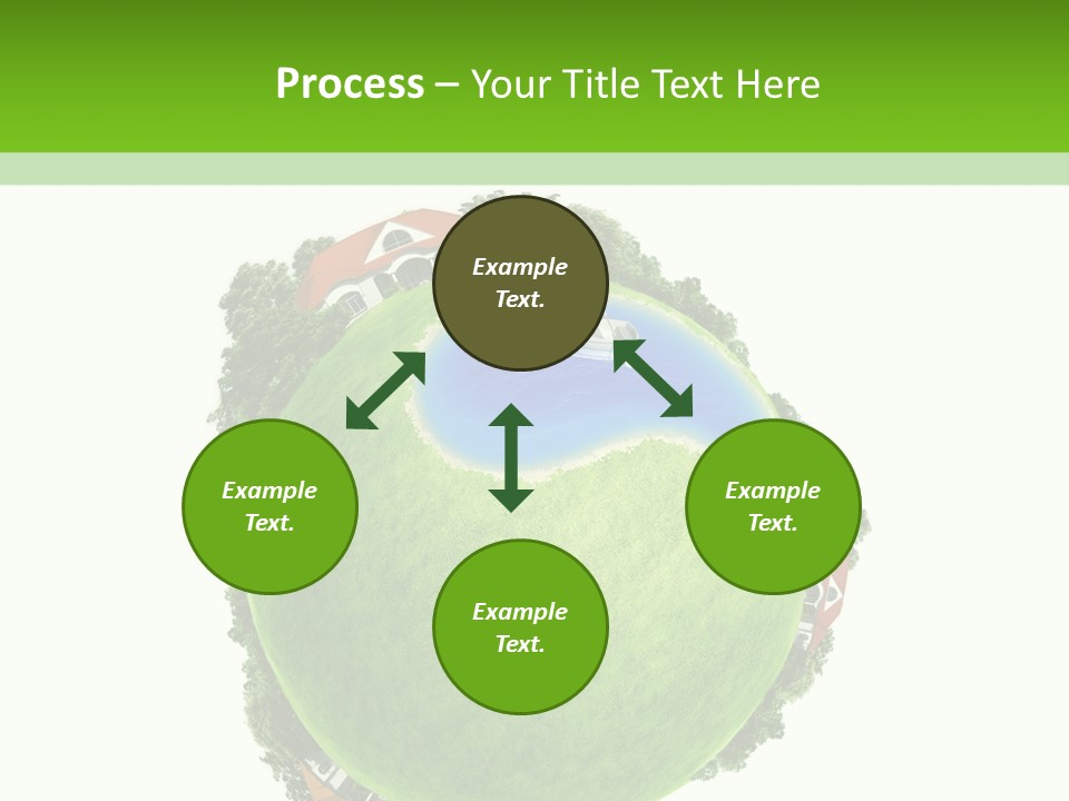 Landscape Wood Cyan PowerPoint Template