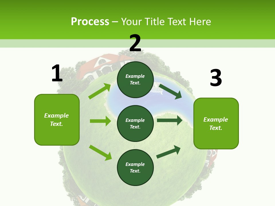 Landscape Wood Cyan PowerPoint Template