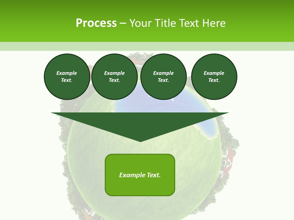 Landscape Wood Cyan PowerPoint Template