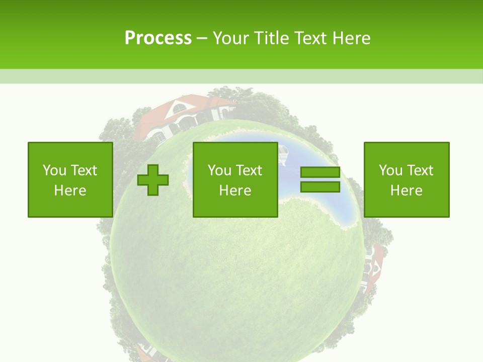 Landscape Wood Cyan PowerPoint Template