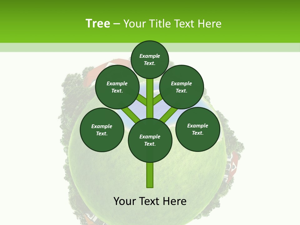 Landscape Wood Cyan PowerPoint Template