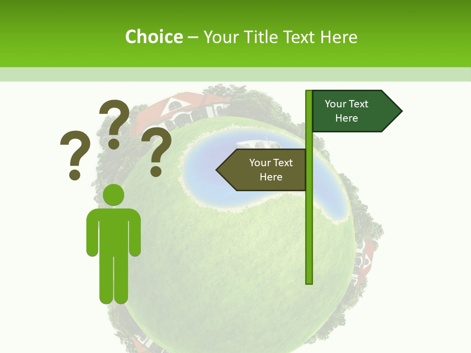 Landscape Wood Cyan PowerPoint Template