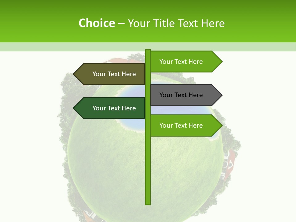 Landscape Wood Cyan PowerPoint Template