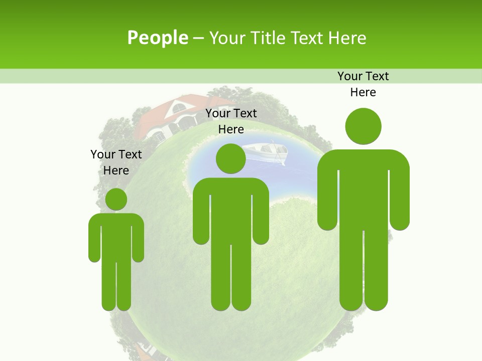 Landscape Wood Cyan PowerPoint Template