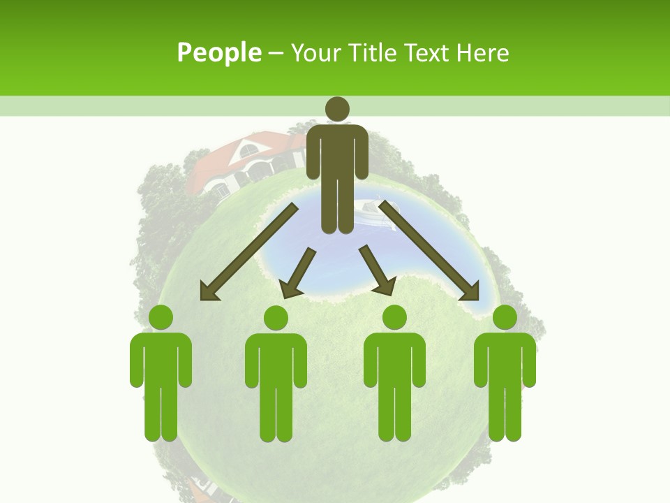 Landscape Wood Cyan PowerPoint Template