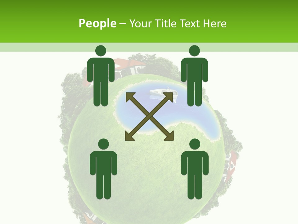 Landscape Wood Cyan PowerPoint Template