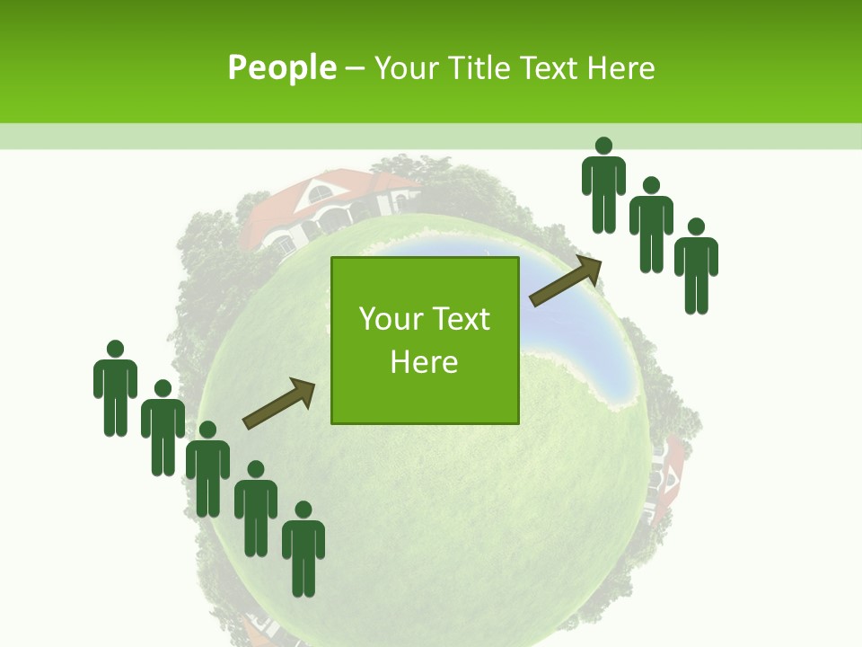 Landscape Wood Cyan PowerPoint Template