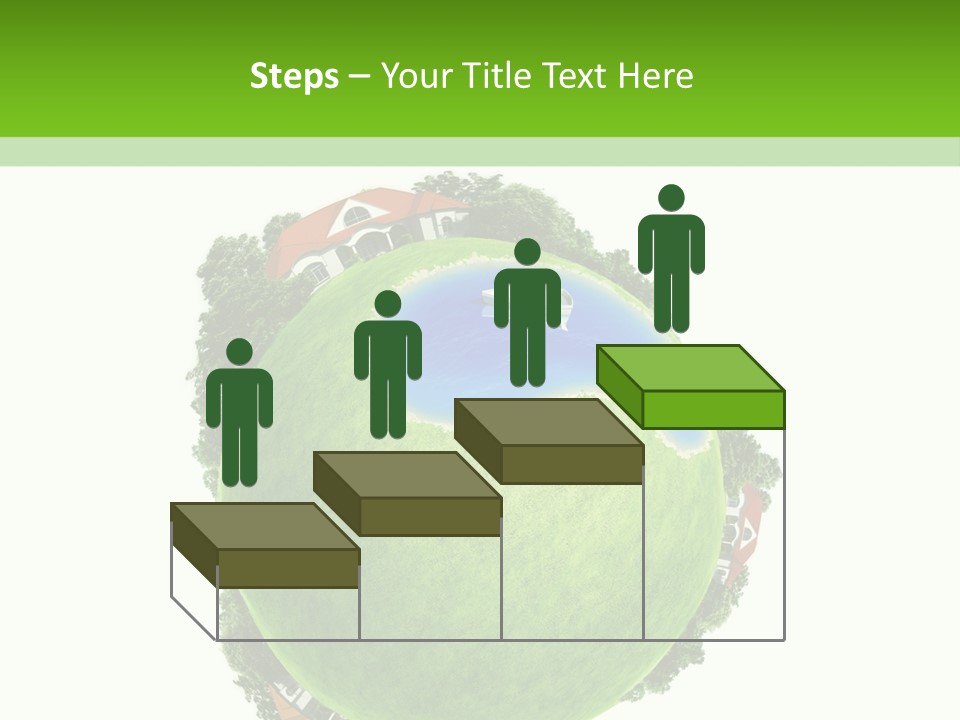 Landscape Wood Cyan PowerPoint Template