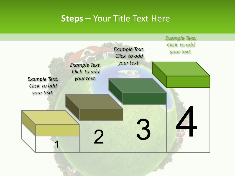 Landscape Wood Cyan PowerPoint Template