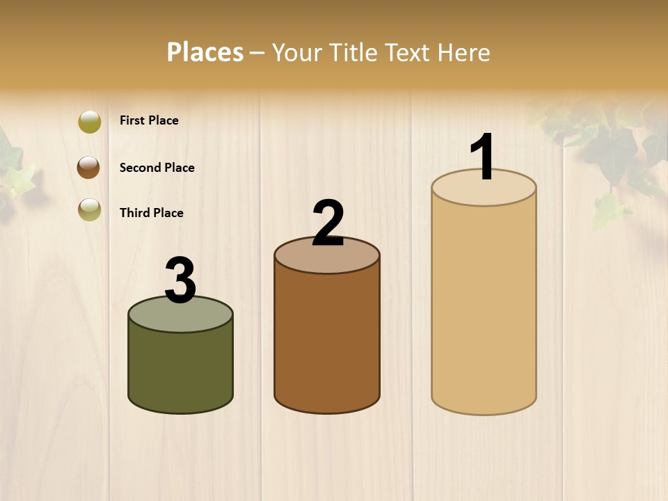 White Plant Decorative PowerPoint Template