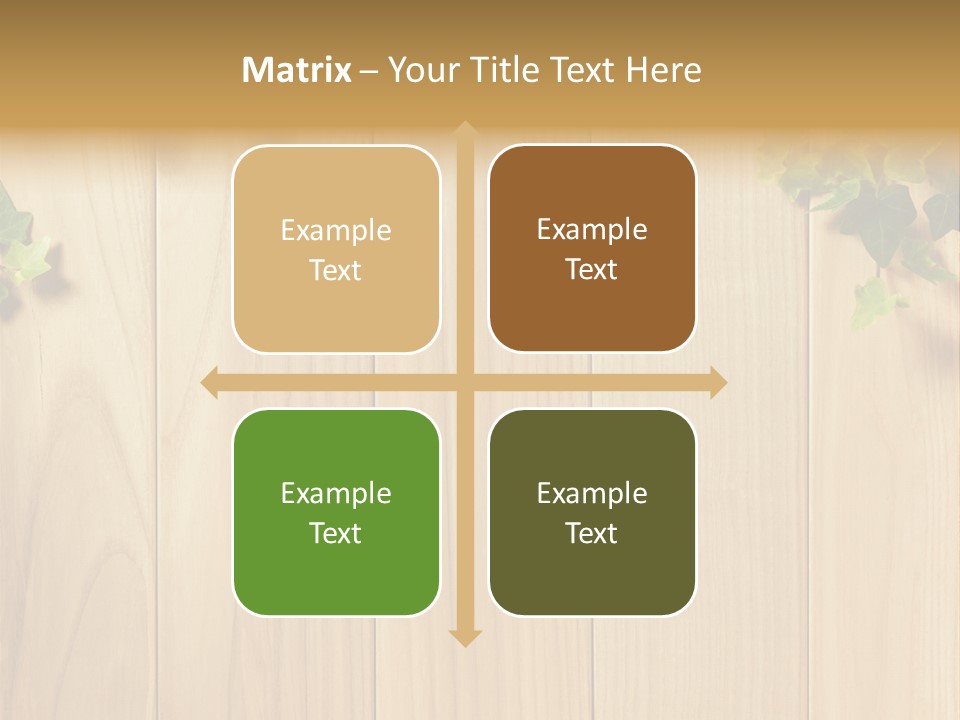 White Plant Decorative PowerPoint Template