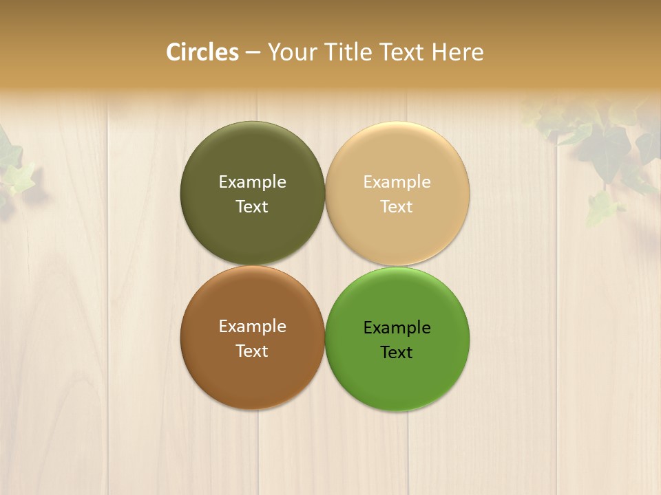 White Plant Decorative PowerPoint Template