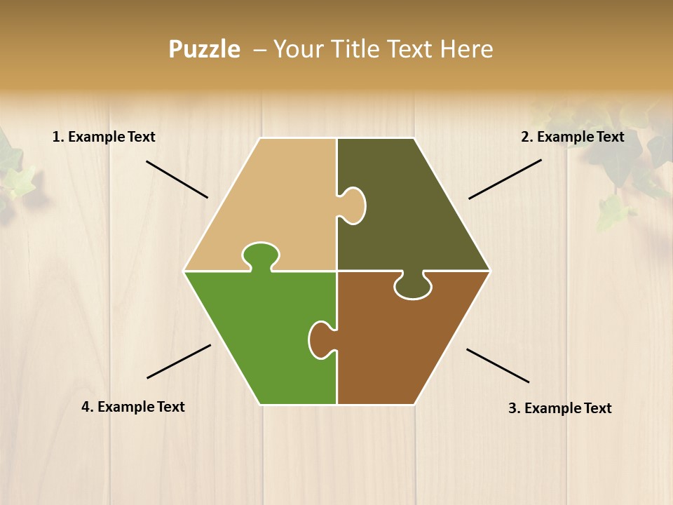 White Plant Decorative PowerPoint Template