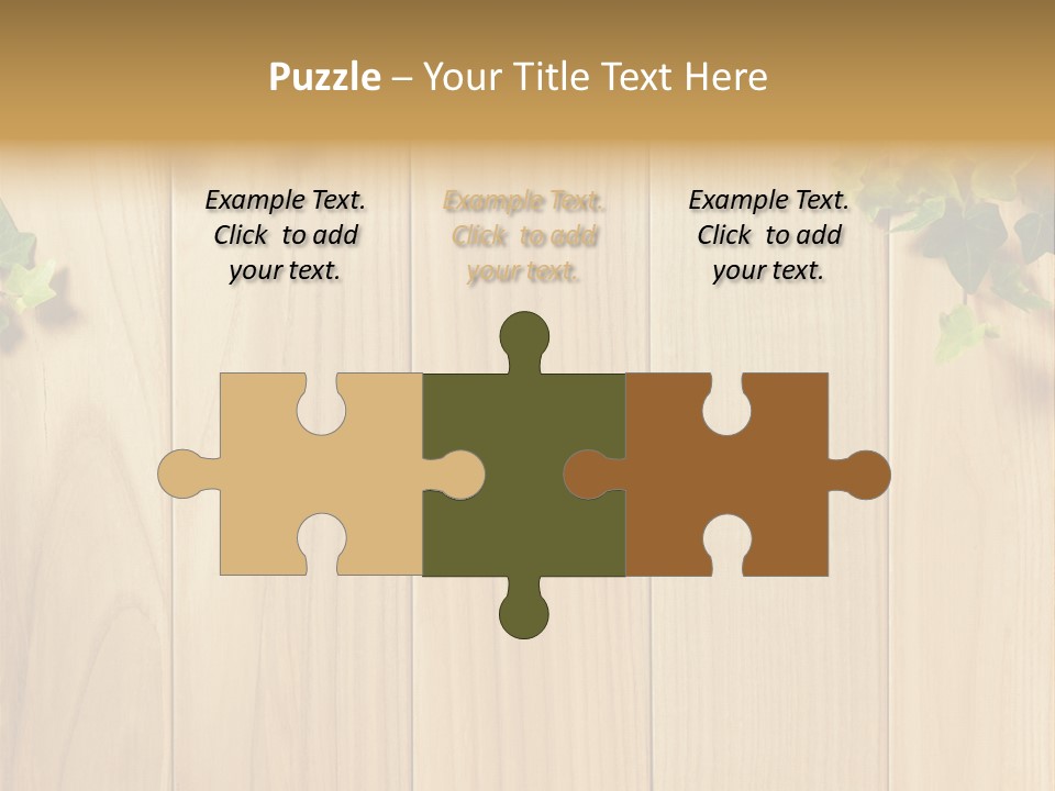 White Plant Decorative PowerPoint Template