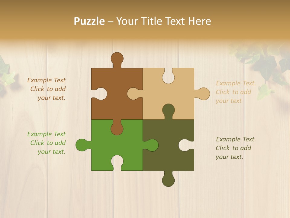 White Plant Decorative PowerPoint Template