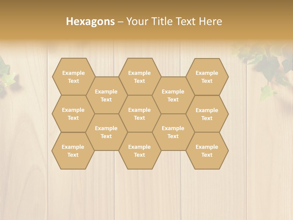 White Plant Decorative PowerPoint Template