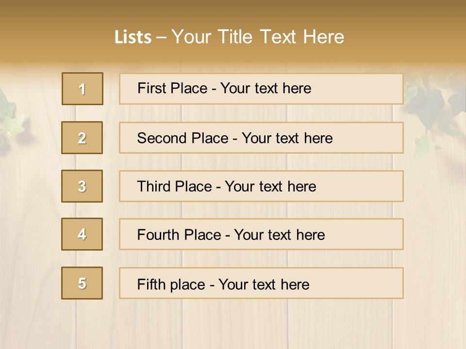 White Plant Decorative PowerPoint Template