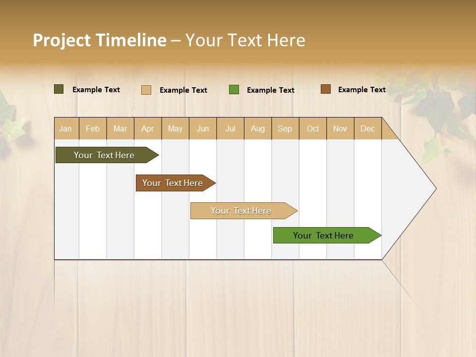 White Plant Decorative PowerPoint Template