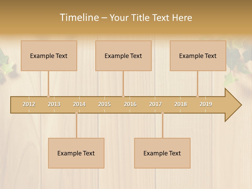 White Plant Decorative PowerPoint Template