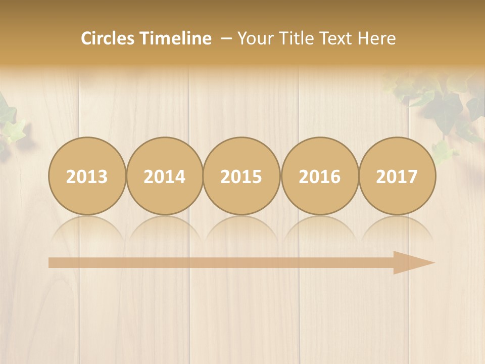 White Plant Decorative PowerPoint Template