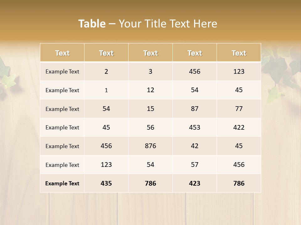 White Plant Decorative PowerPoint Template