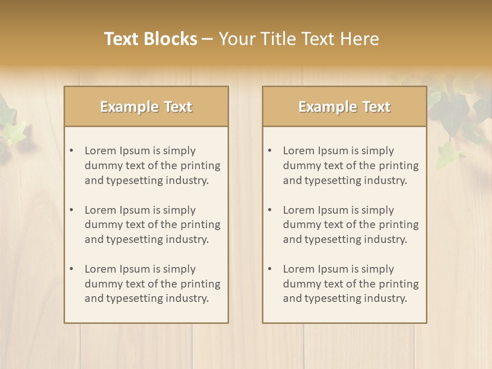White Plant Decorative PowerPoint Template