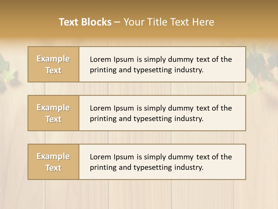 White Plant Decorative PowerPoint Template