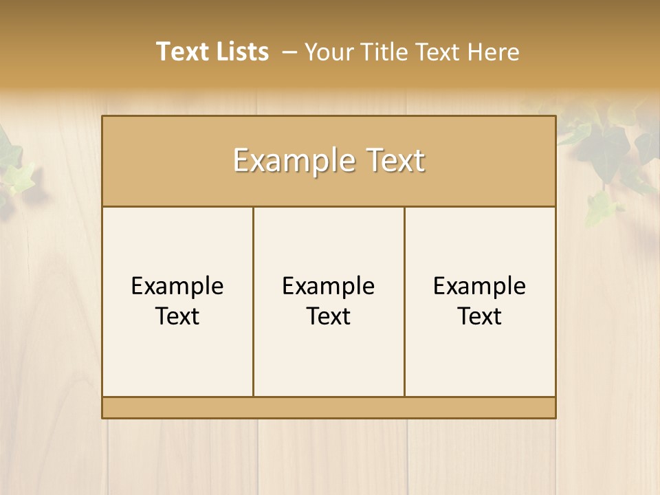 White Plant Decorative PowerPoint Template