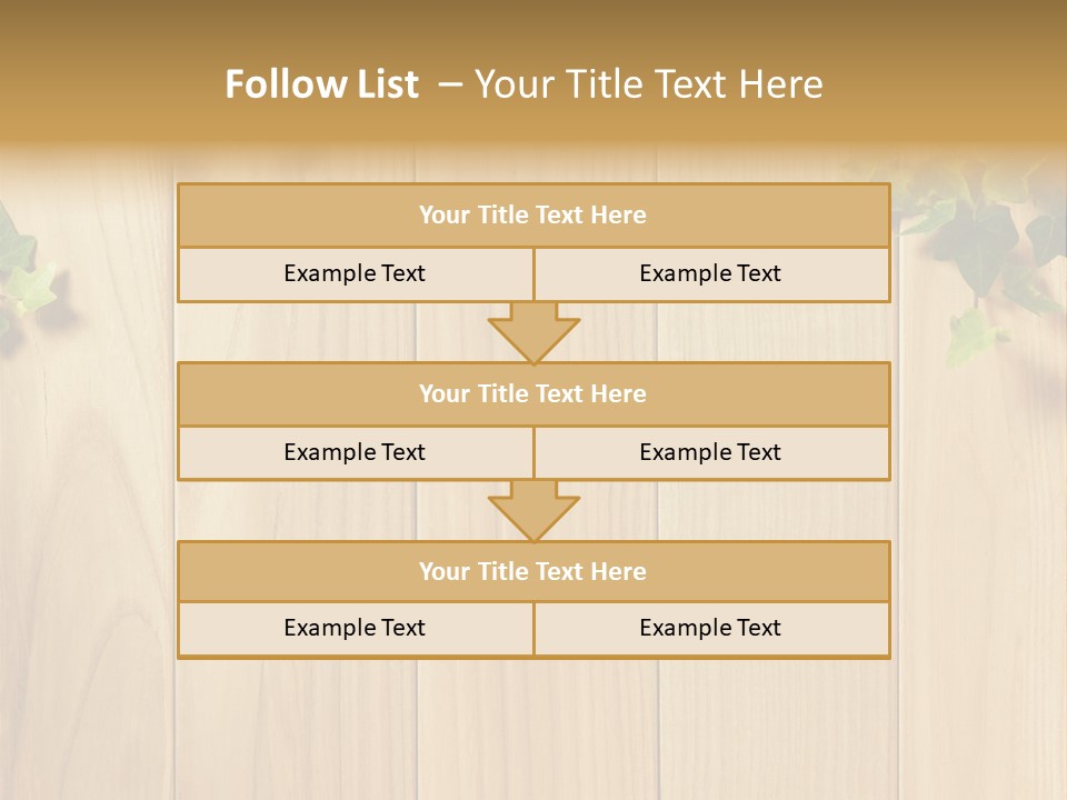 White Plant Decorative PowerPoint Template