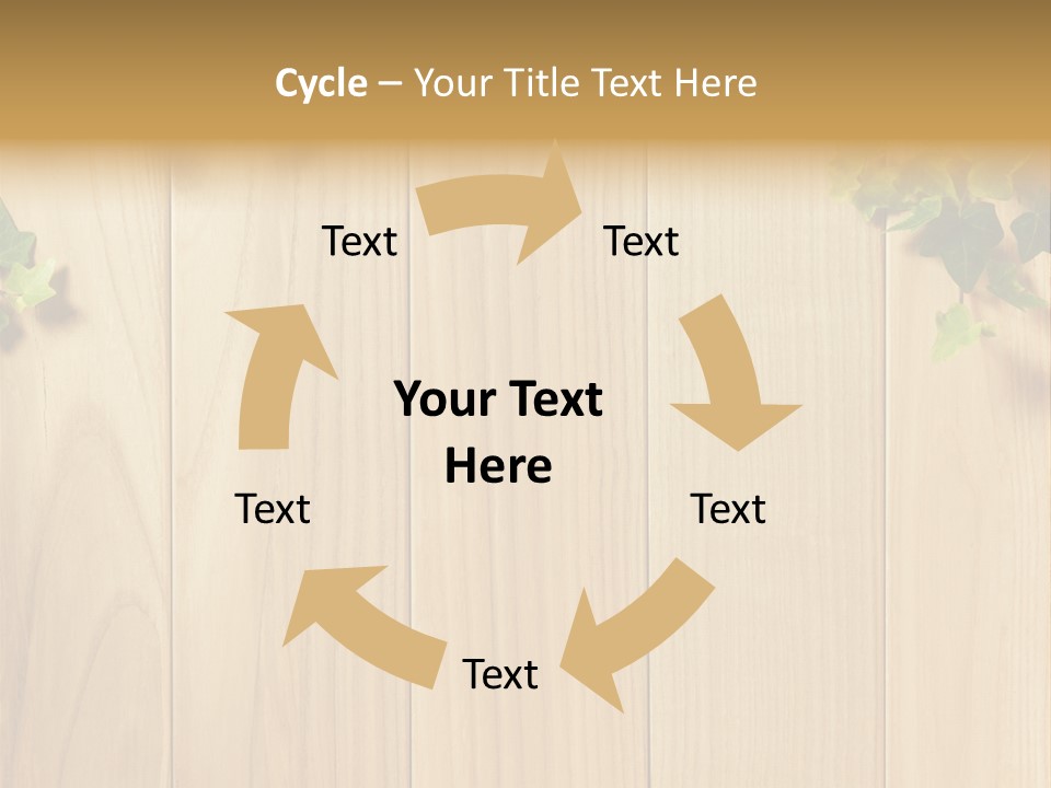 White Plant Decorative PowerPoint Template