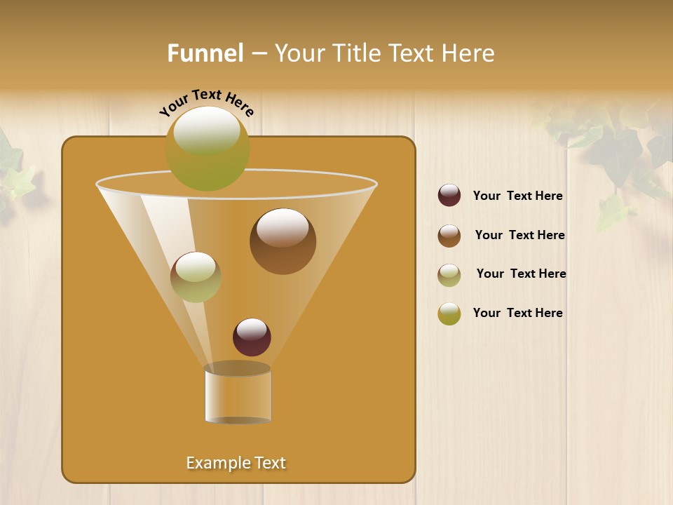 White Plant Decorative PowerPoint Template