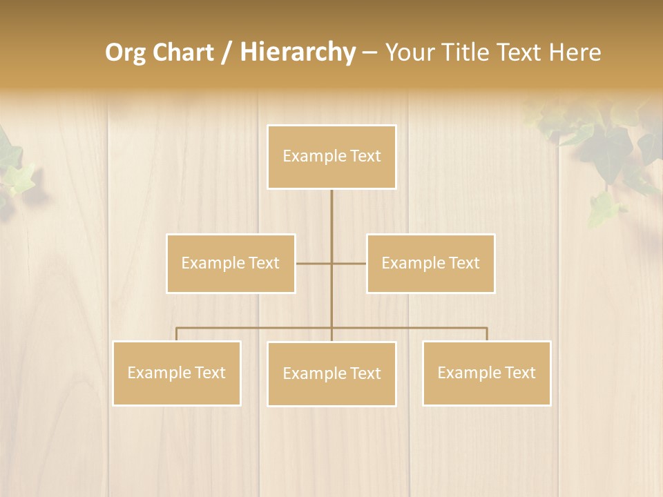White Plant Decorative PowerPoint Template