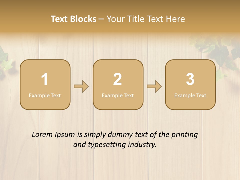 White Plant Decorative PowerPoint Template