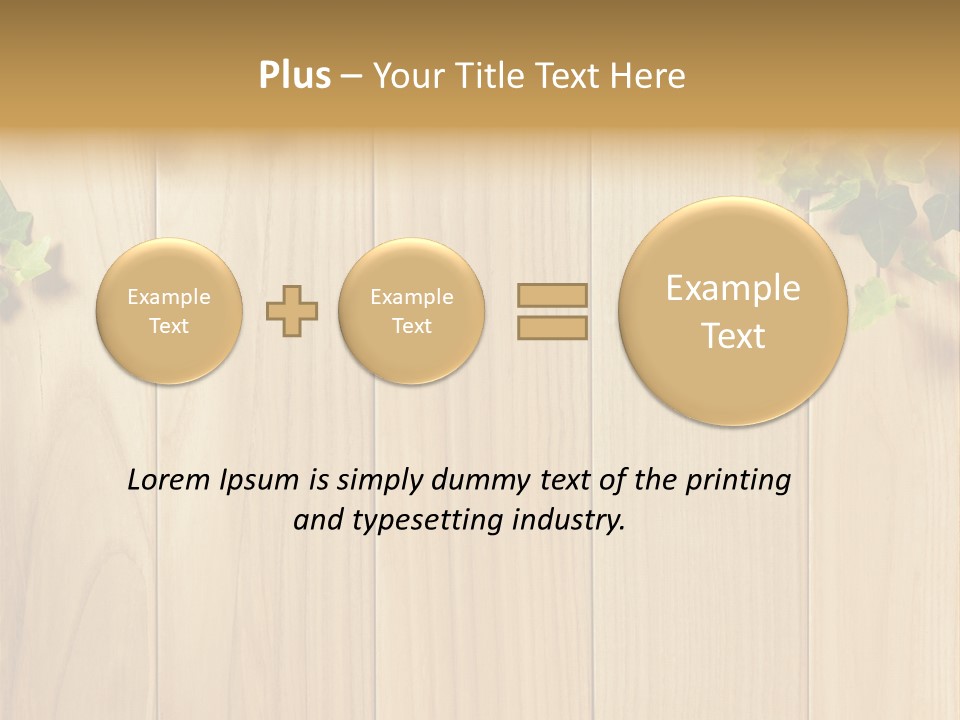White Plant Decorative PowerPoint Template