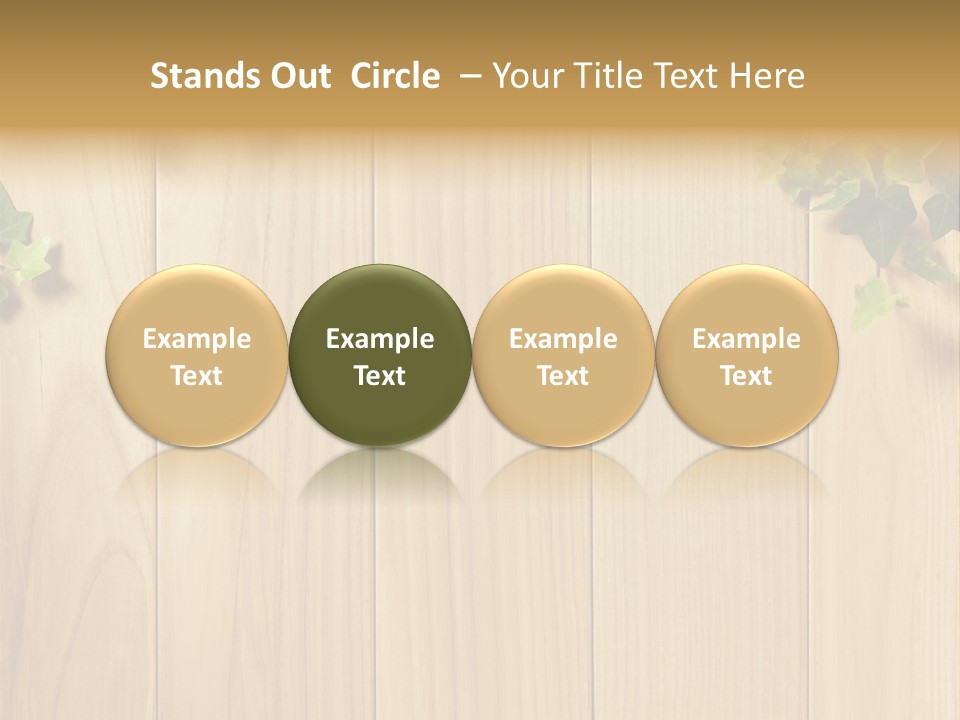 White Plant Decorative PowerPoint Template