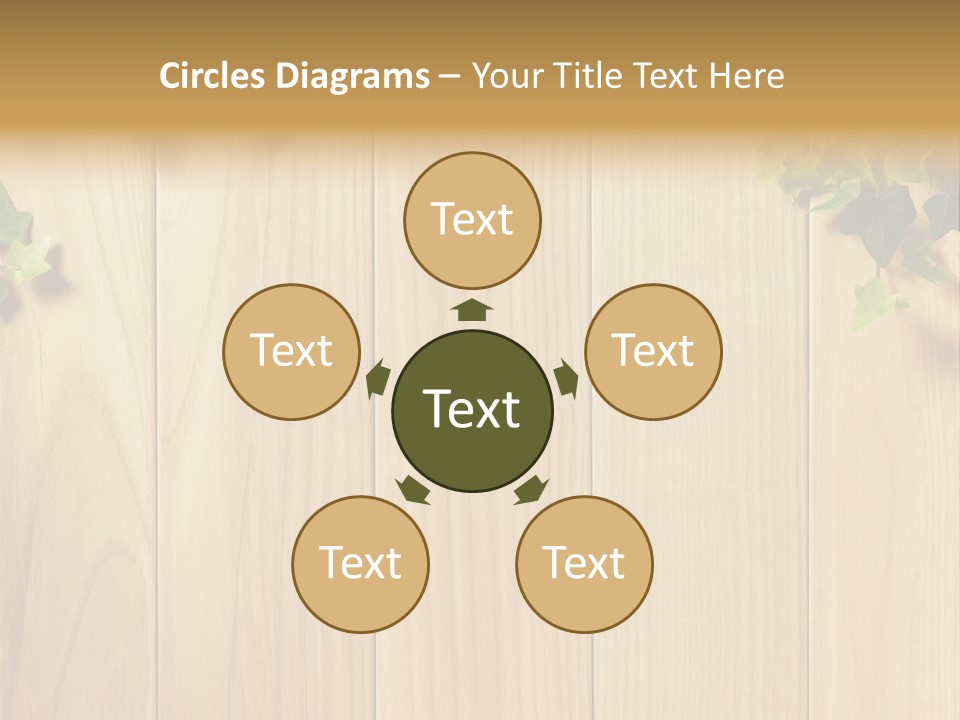 White Plant Decorative PowerPoint Template