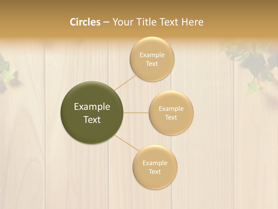 White Plant Decorative PowerPoint Template