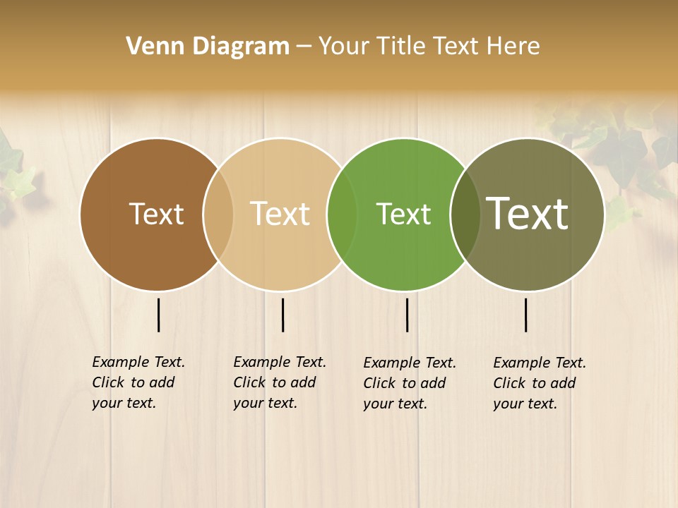 White Plant Decorative PowerPoint Template