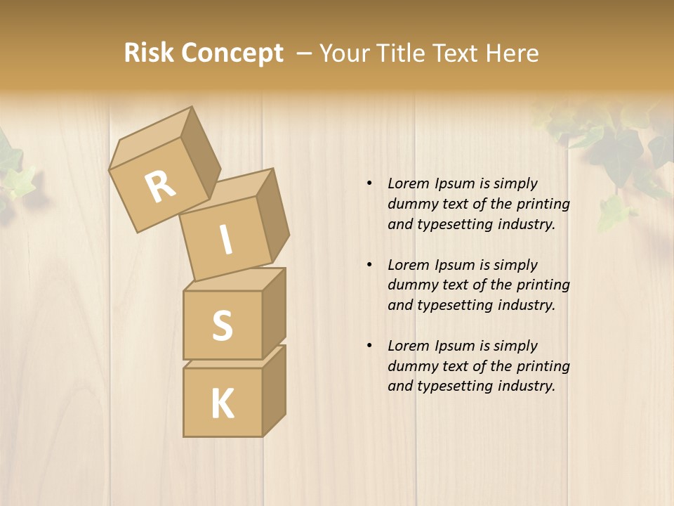 White Plant Decorative PowerPoint Template