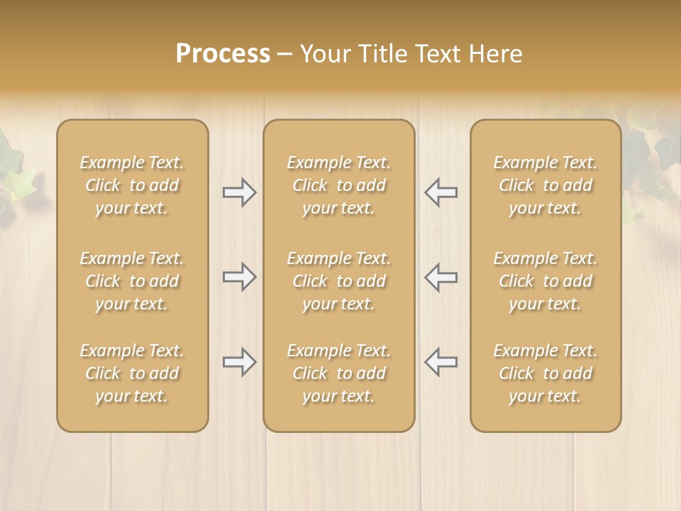 White Plant Decorative PowerPoint Template