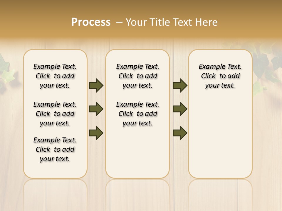 White Plant Decorative PowerPoint Template